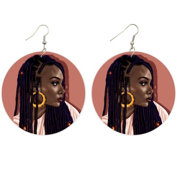 Afrikanische Ohrringe aus Holz | DREADLOCK LADY Online-Verkauf