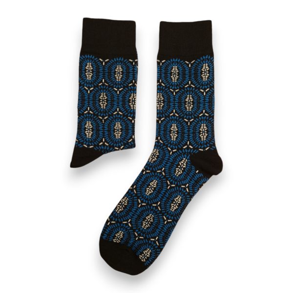 Afrikanische Socken   Afro-Socken - Blau Bogolan Verkauf