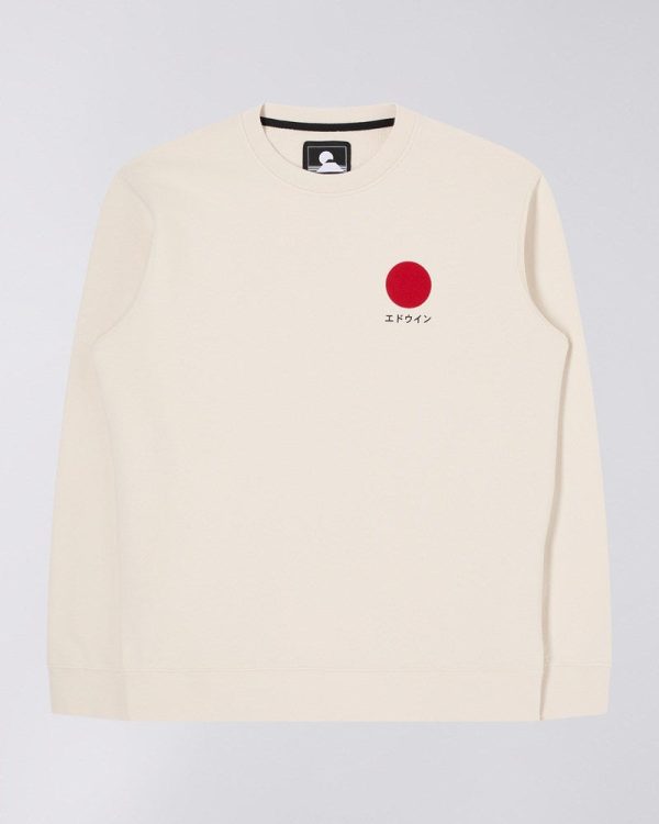 Japanese Sun Sweat - Heavy Felpa 100% Cotton 350 g Whisper White garment washed Online