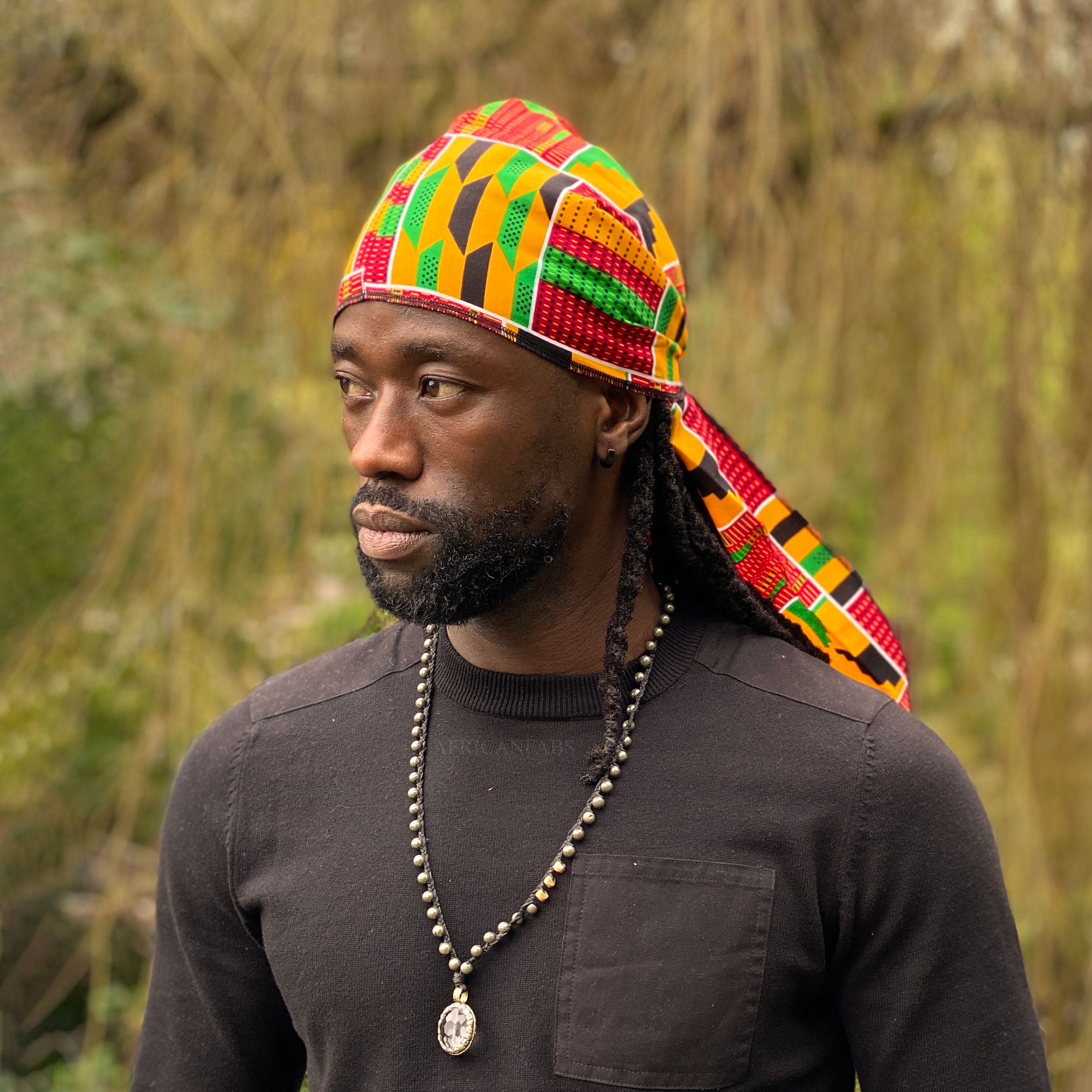 Durag   Du-rag   Bandana – Unisex – Orange   grün Jetzt online